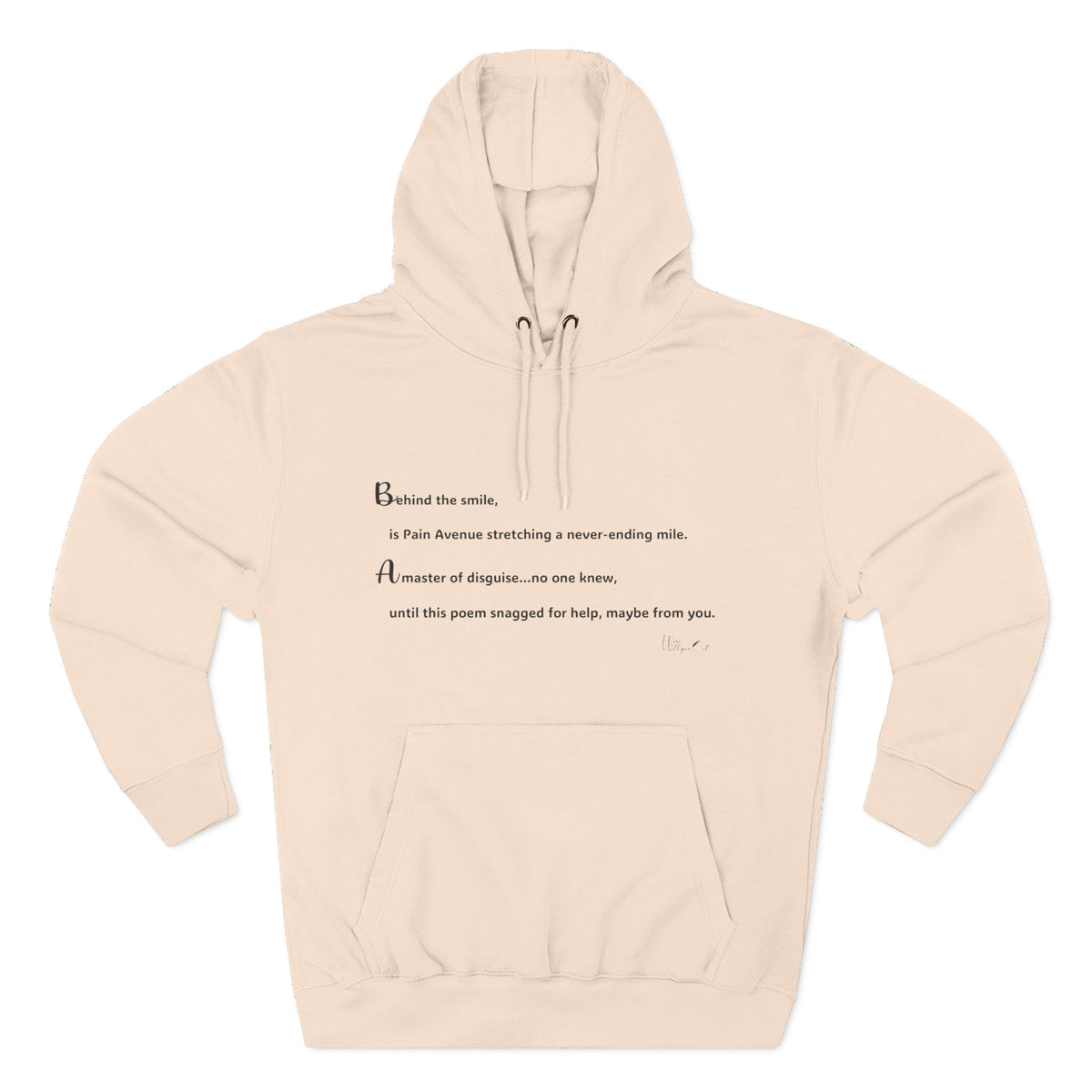 Three-Panel Fleece Hoodie