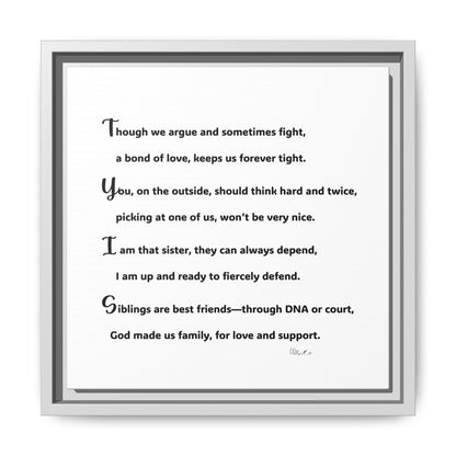 Matte Canvas, Framed (Multi-color)