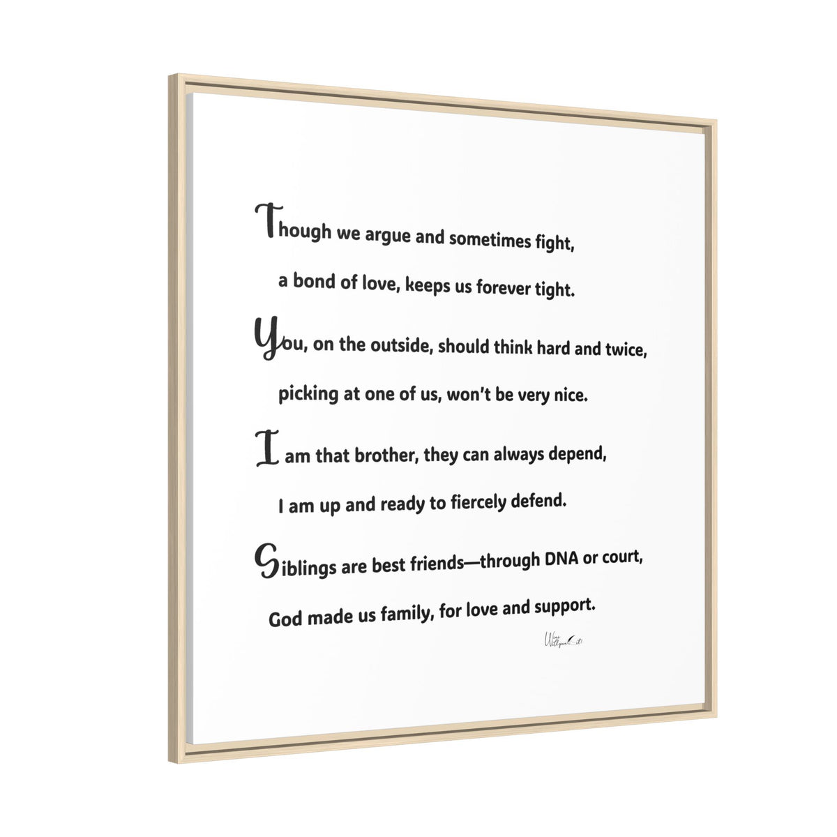 Matte Canvas, Framed (Multi-color)
