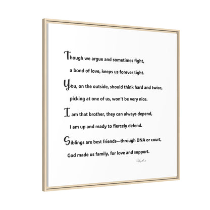 Matte Canvas, Framed (Multi-color)