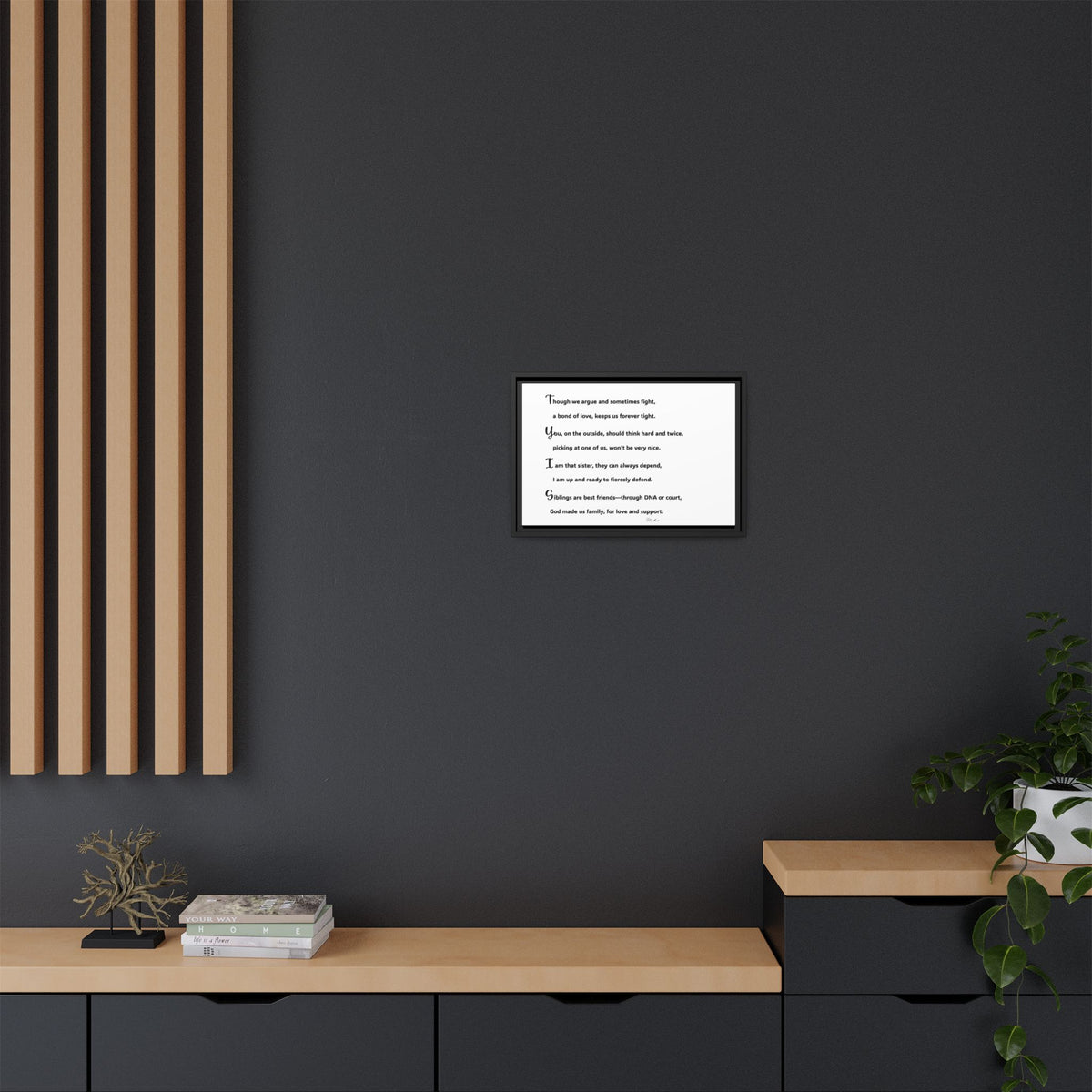 Matte Canvas, Framed (Multi-color)