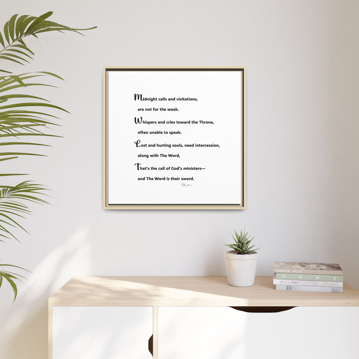 Matte Canvas, Framed (Multi-color)