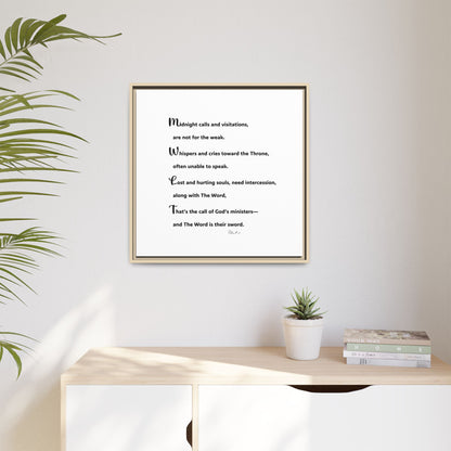 Matte Canvas, Framed (Multi-color)