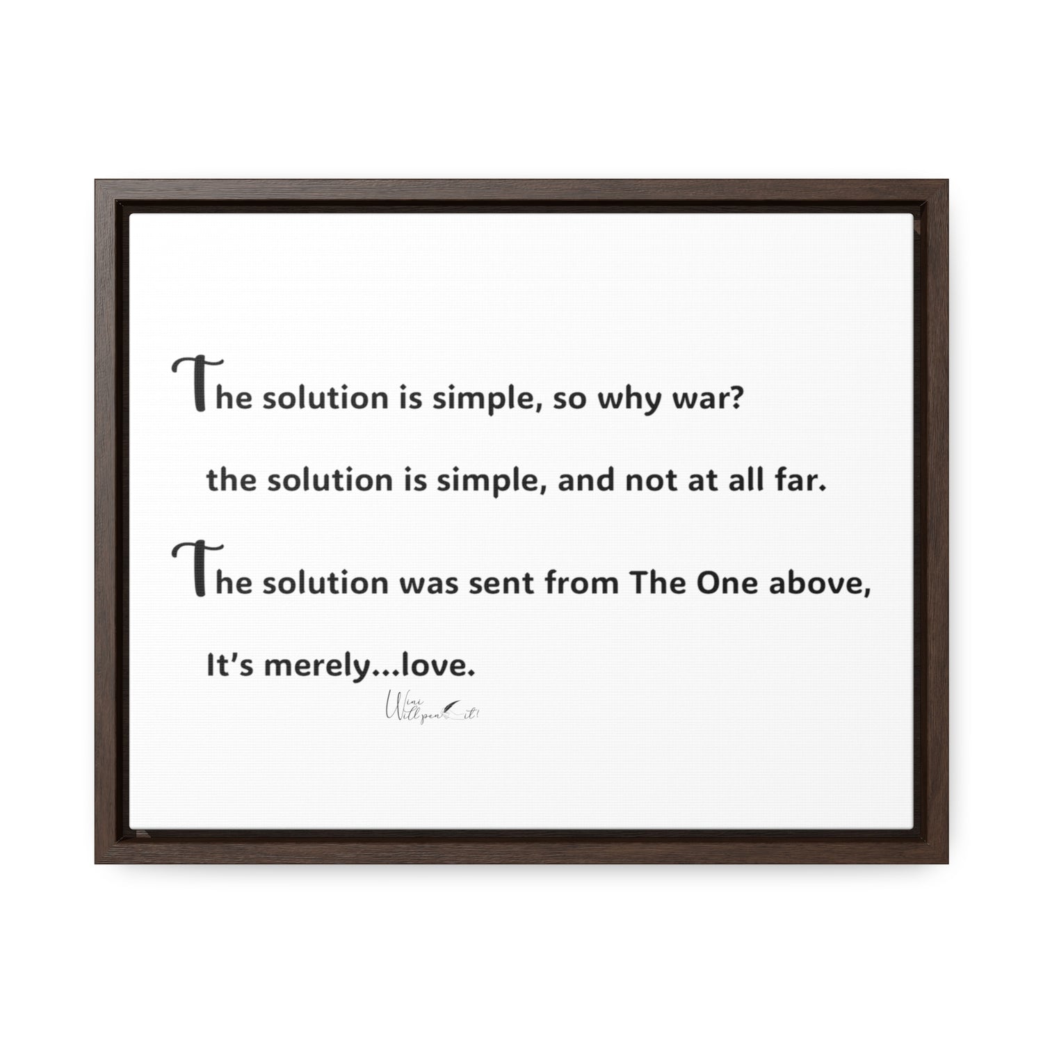 Gallery Canvas Wraps, Horizontal Frame