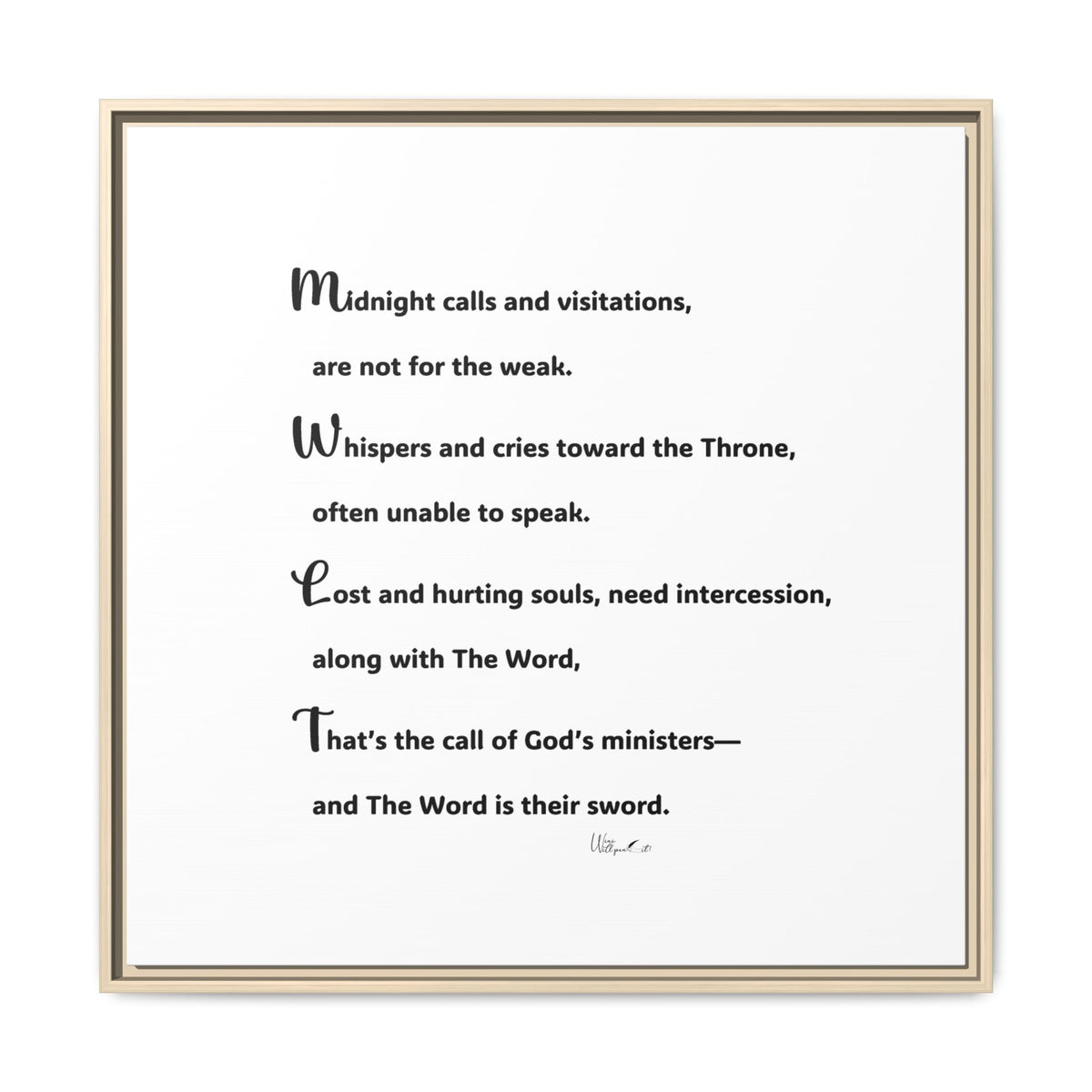 Matte Canvas, Framed (Multi-color)