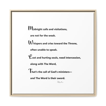 Matte Canvas, Framed (Multi-color)
