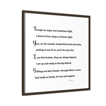 Matte Canvas, Framed (Multi-color)