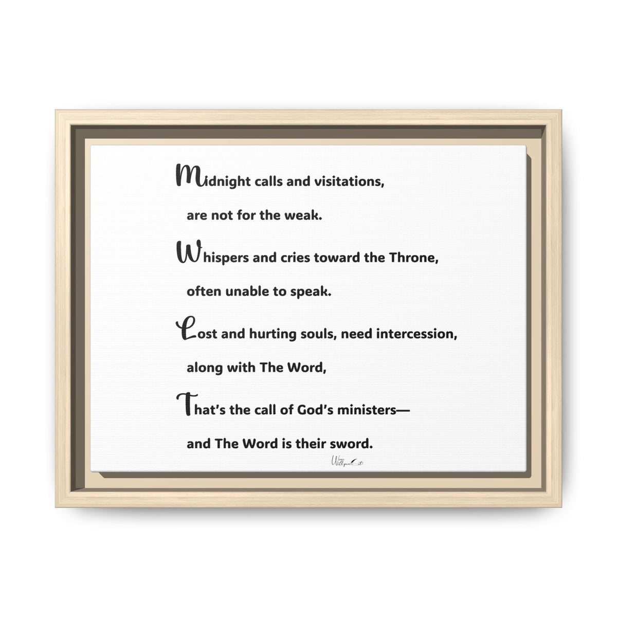 Matte Canvas, Framed (Multi-color)