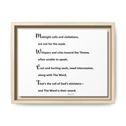 Matte Canvas, Framed (Multi-color)