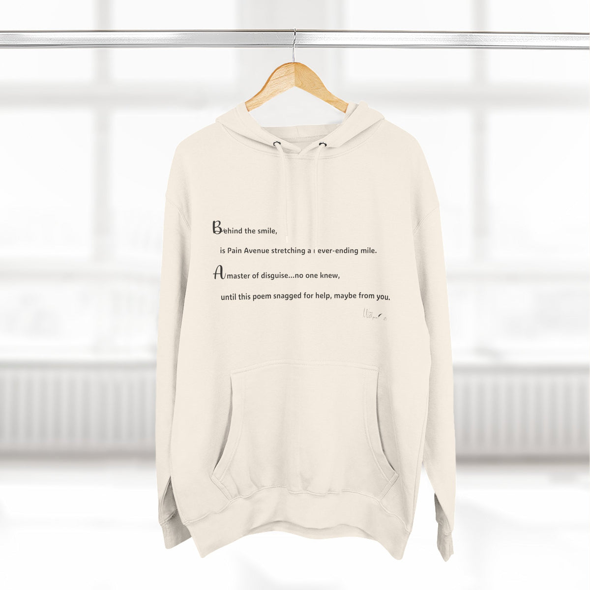 Three-Panel Fleece Hoodie
