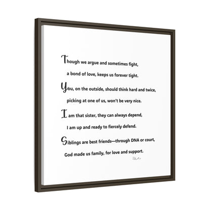 Matte Canvas, Framed (Multi-color)
