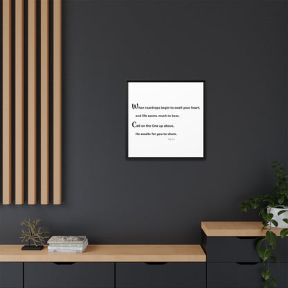 Matte Canvas, Framed (Multi-color)