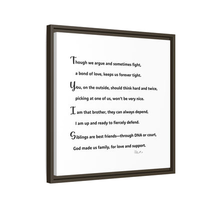 Matte Canvas, Framed (Multi-color)