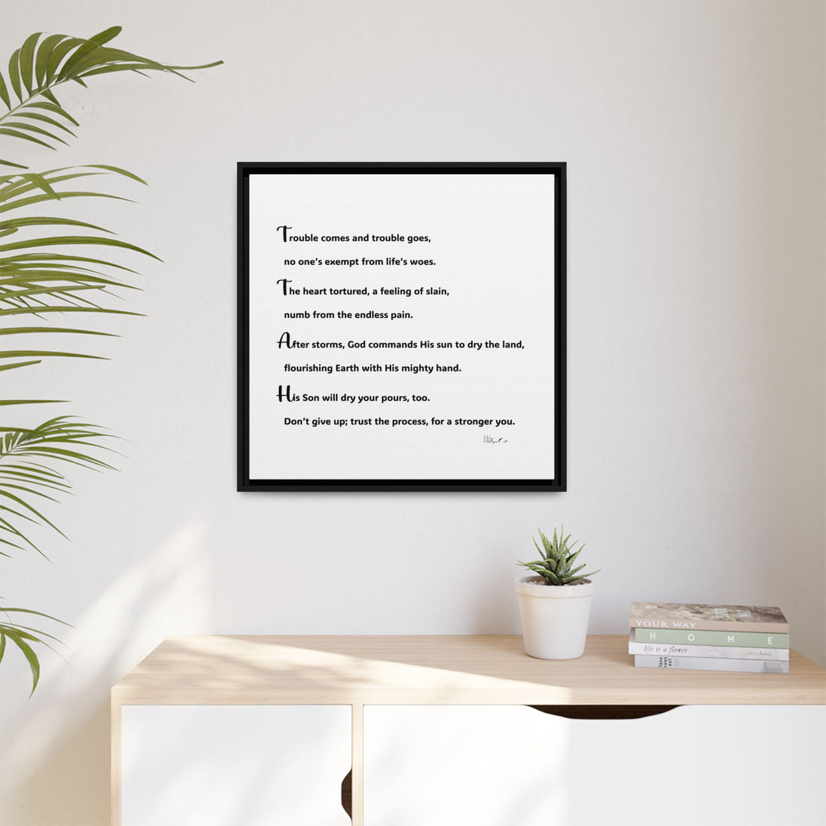 Matte Canvas, Framed (Multi-color)