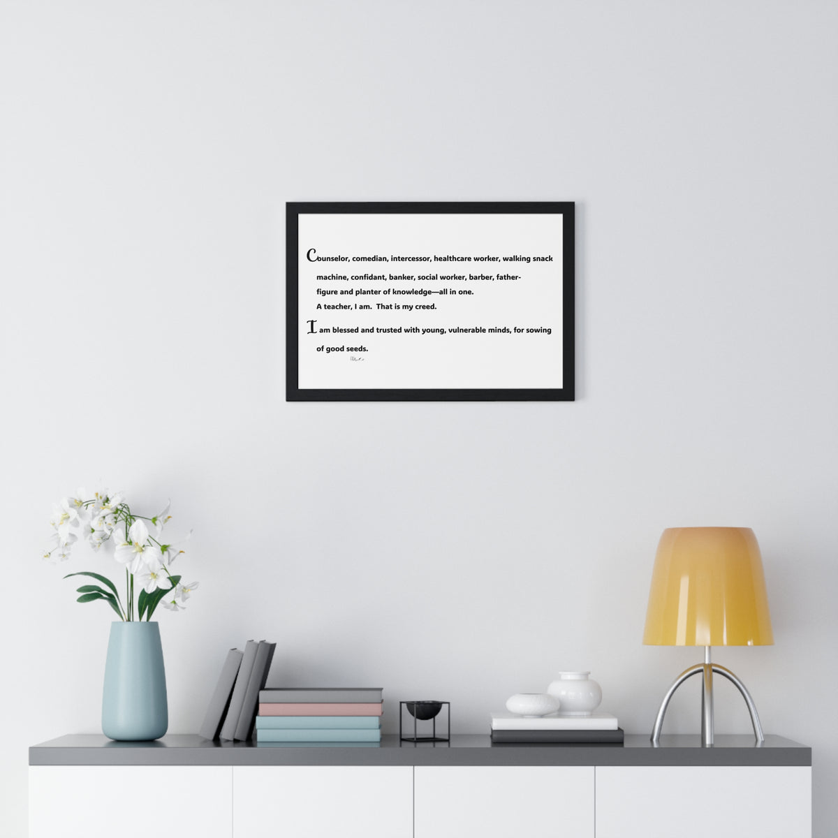 Horizontal Framed Poster