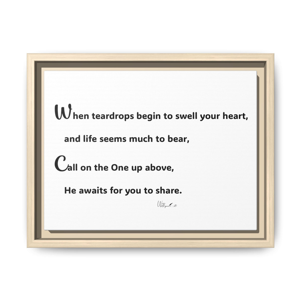 Matte Canvas, Framed (Multi-color)