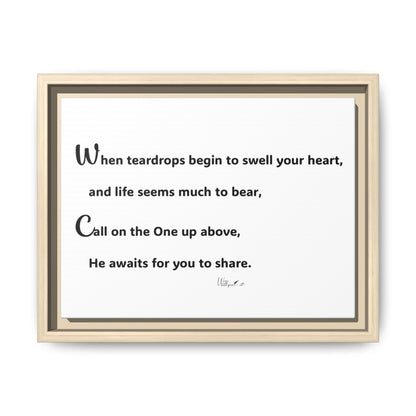 Matte Canvas, Framed (Multi-color)