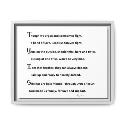 Matte Canvas, Framed (Multi-color)