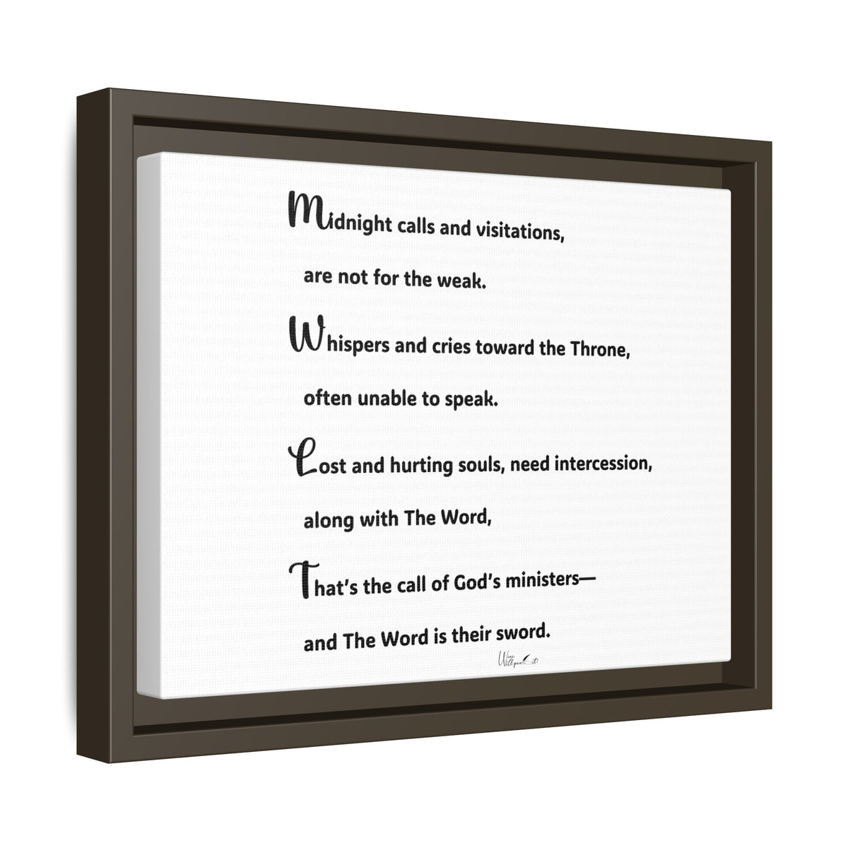 Matte Canvas, Framed (Multi-color)