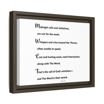 Matte Canvas, Framed (Multi-color)