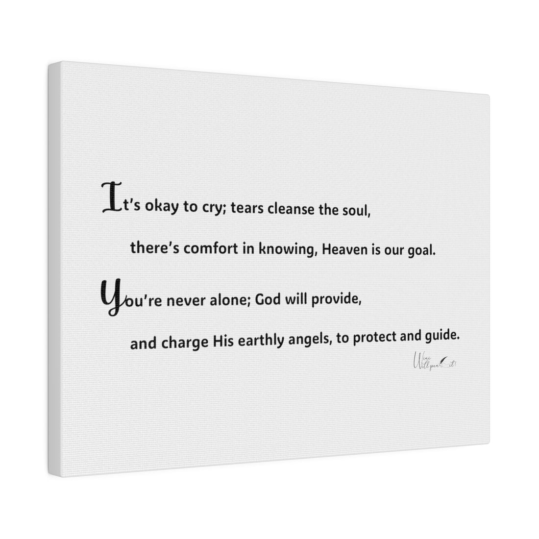 Matte Canvas, Stretched, 0.75&quot;