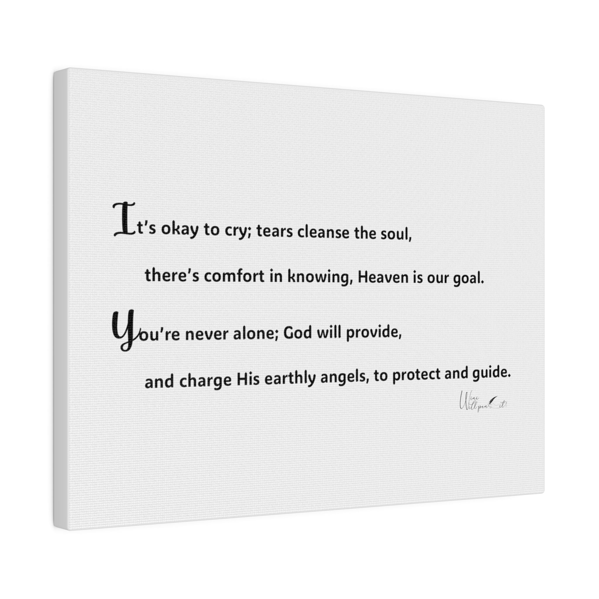 Matte Canvas, Stretched, 0.75&quot;