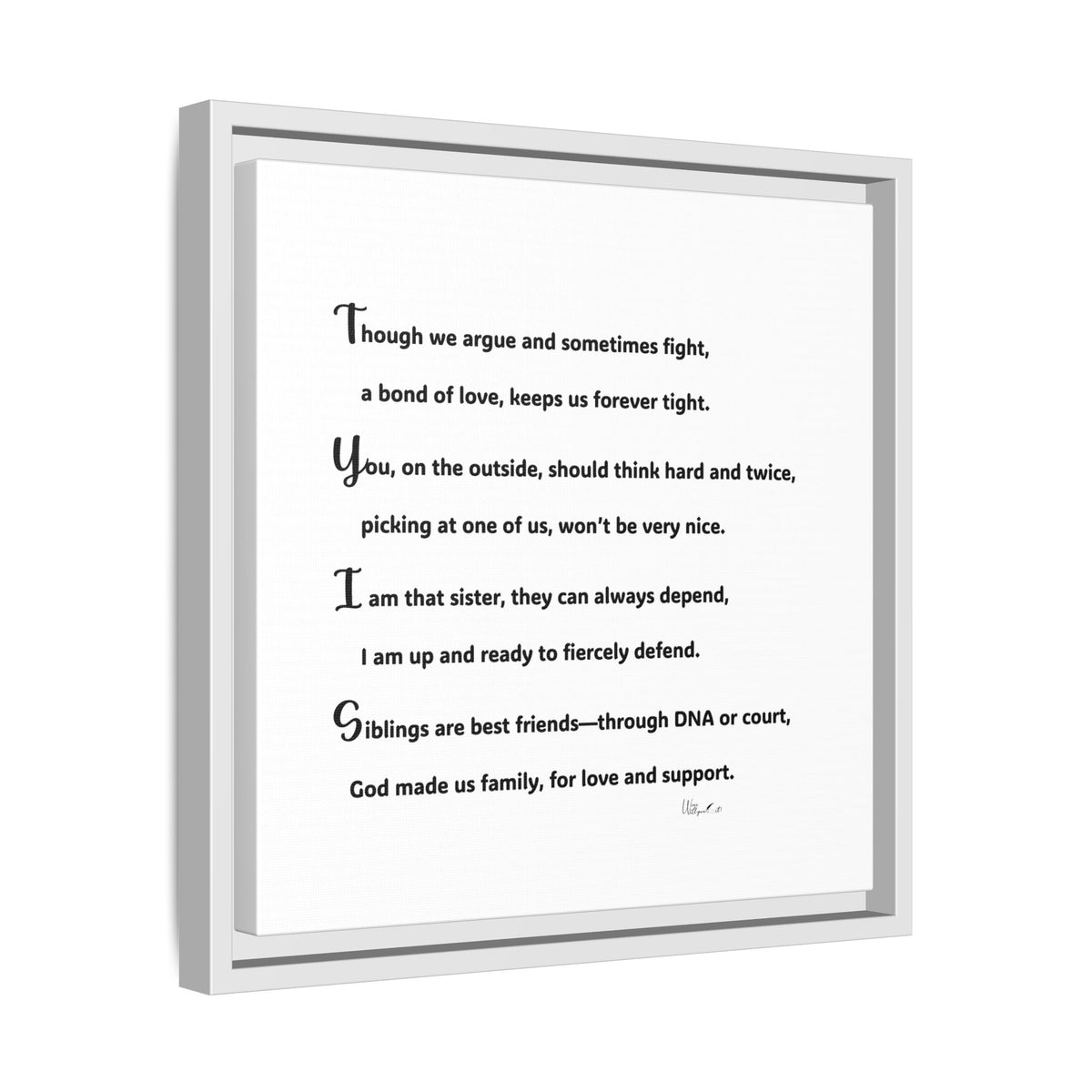 Matte Canvas, Framed (Multi-color)