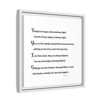 Matte Canvas, Framed (Multi-color)