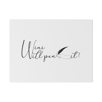 Matte Canvas, Stretched, 0.75&quot;