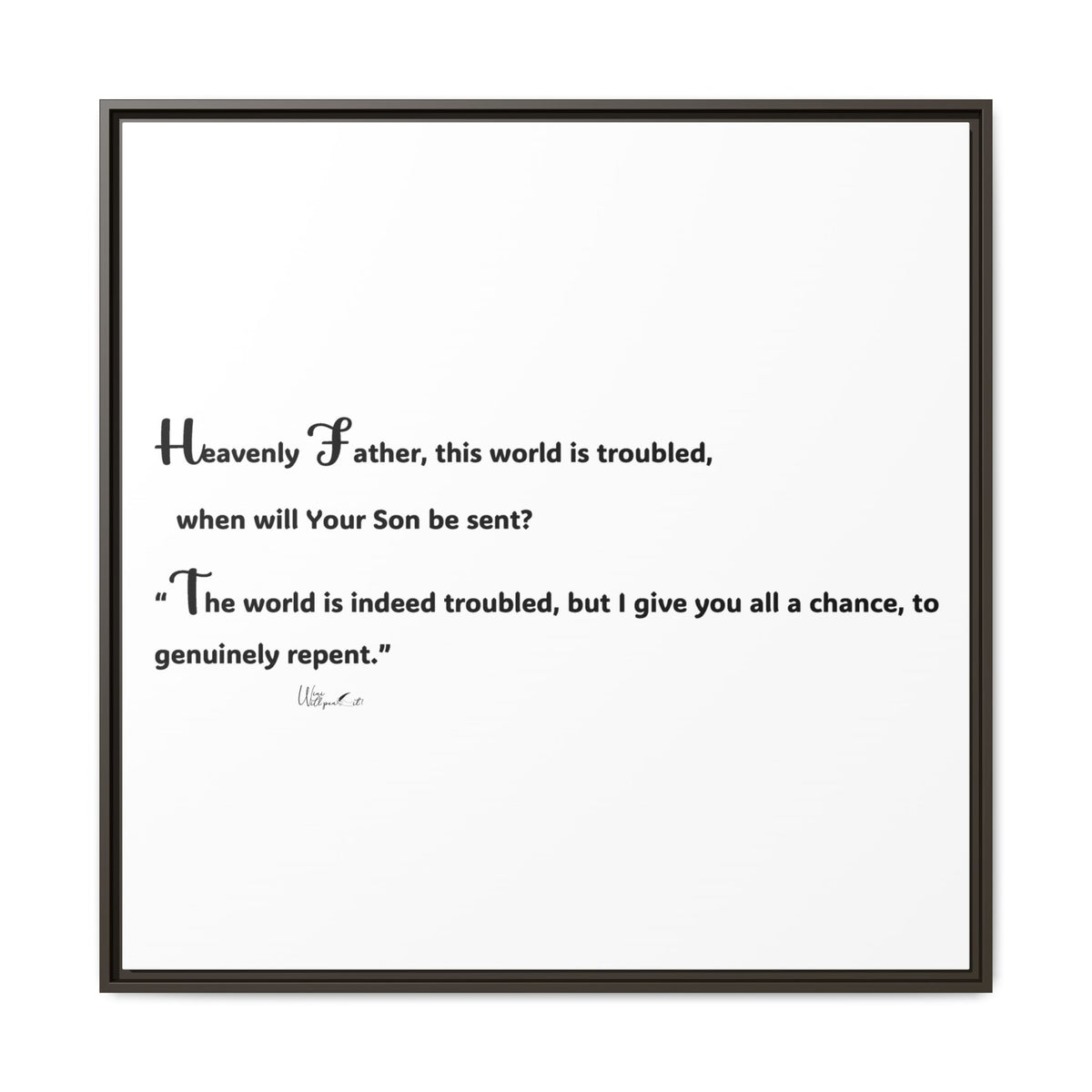 Matte Canvas, Framed (Multi-color)