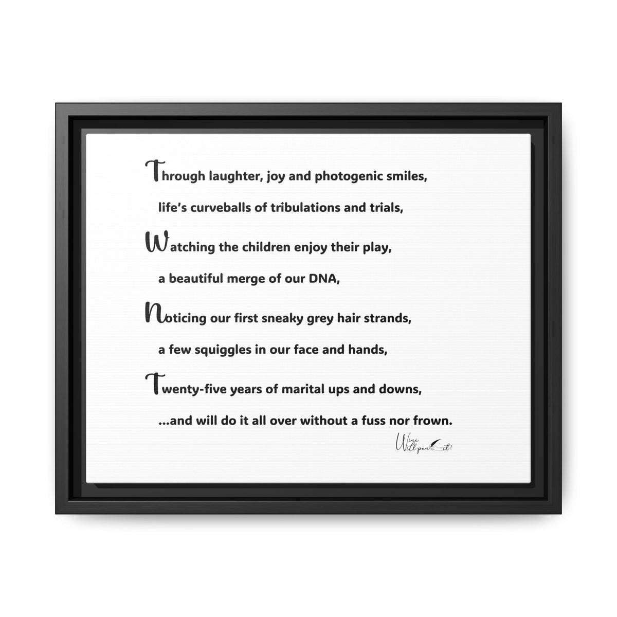 Matte Canvas, Framed (Multi-color)