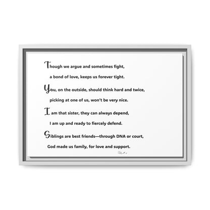 Matte Canvas, Framed (Multi-color)