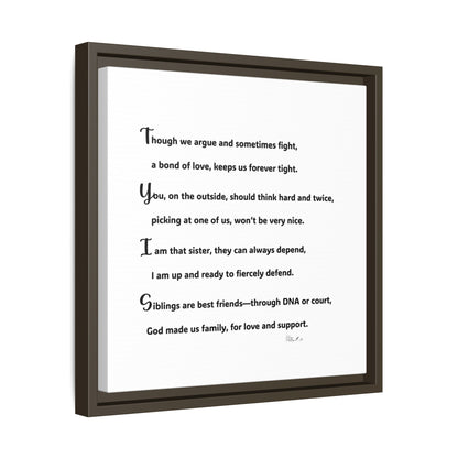 Matte Canvas, Framed (Multi-color)