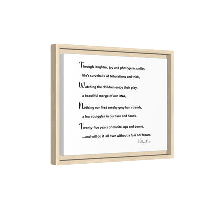Matte Canvas, Framed (Multi-color)
