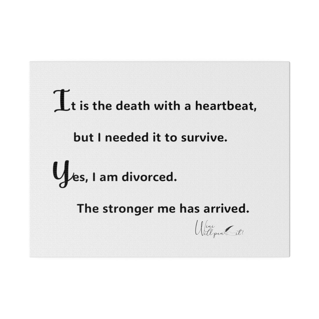 Matte Canvas, Stretched, 0.75&quot;