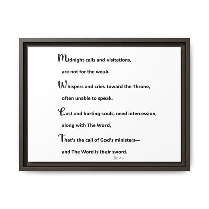 Matte Canvas, Framed (Multi-color)