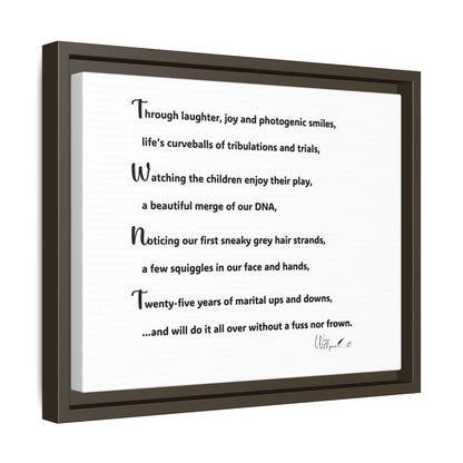 Matte Canvas, Framed (Multi-color)