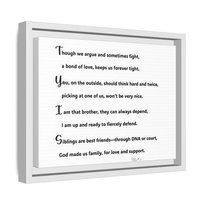 Matte Canvas, Framed (Multi-color)