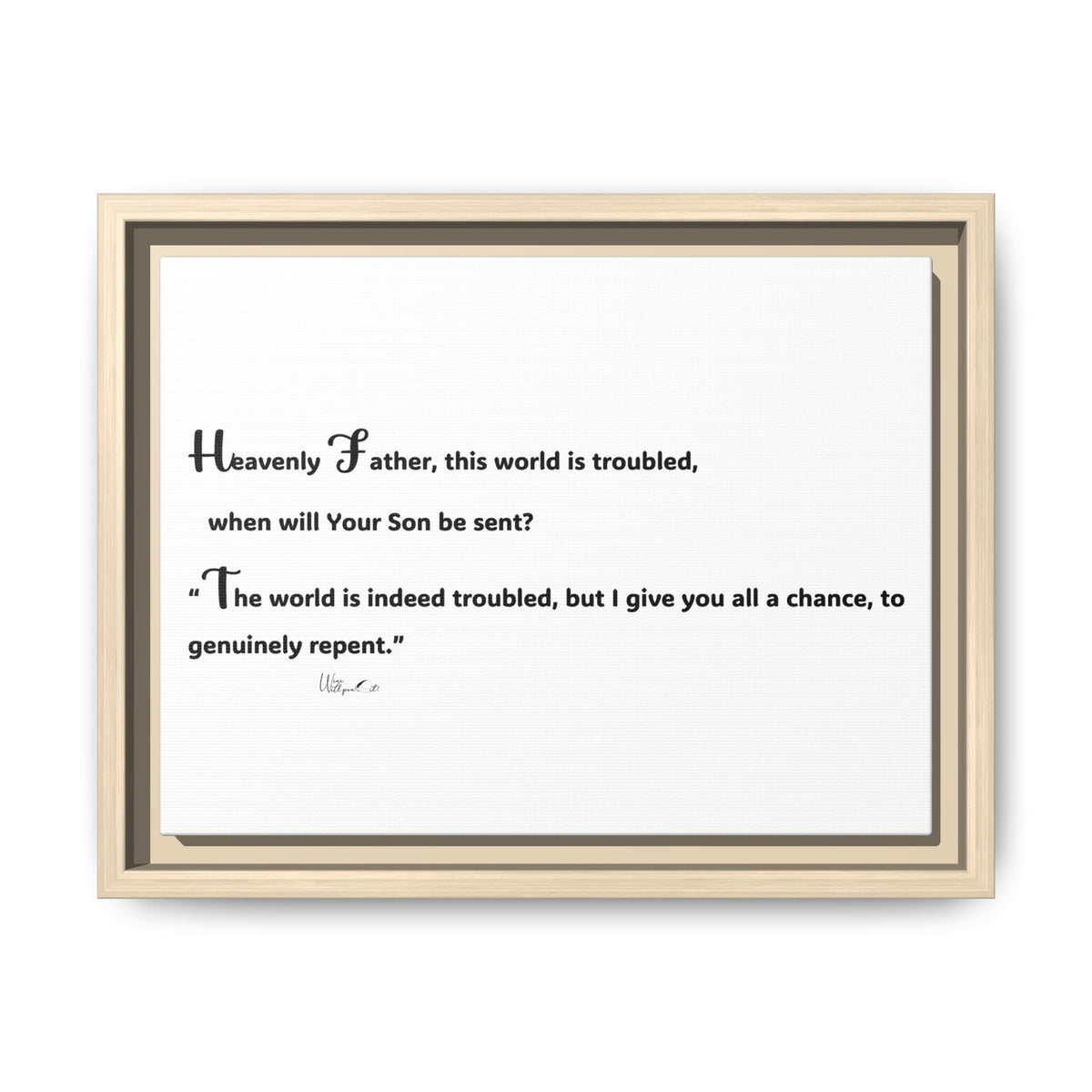 Matte Canvas, Framed (Multi-color)