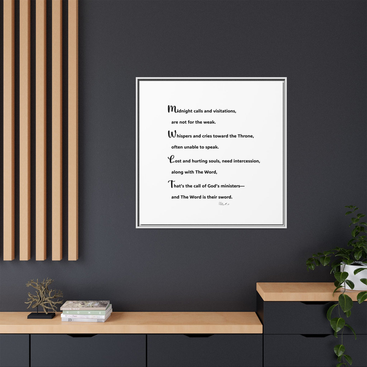 Matte Canvas, Framed (Multi-color)