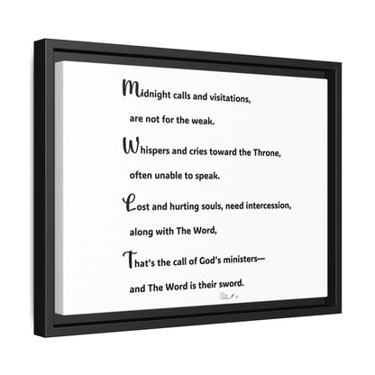 Matte Canvas, Framed (Multi-color)