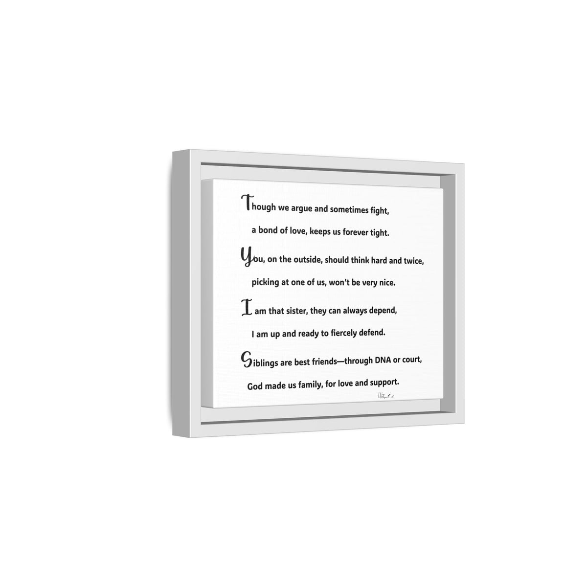 Matte Canvas, Framed (Multi-color)