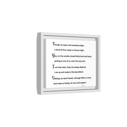 Matte Canvas, Framed (Multi-color)