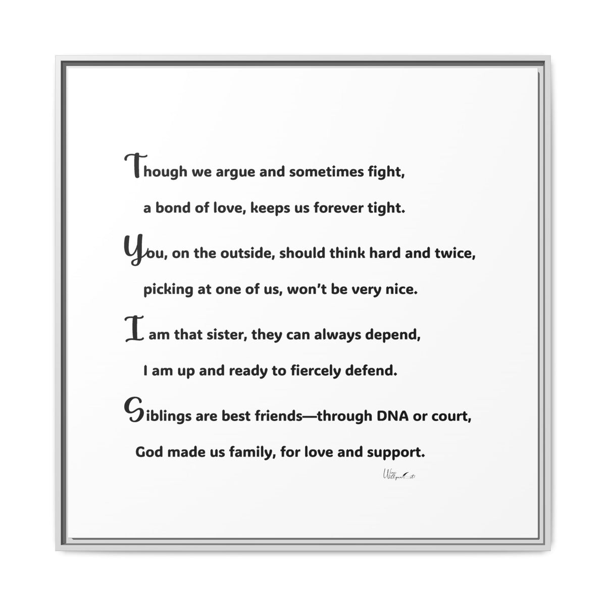 Matte Canvas, Framed (Multi-color)