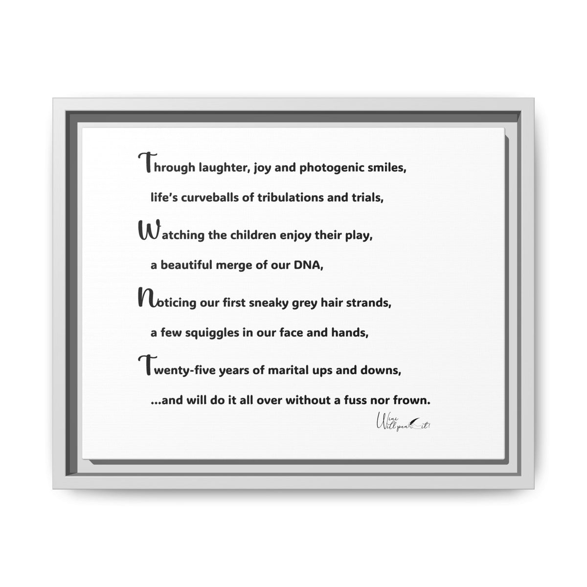 Matte Canvas, Framed (Multi-color)