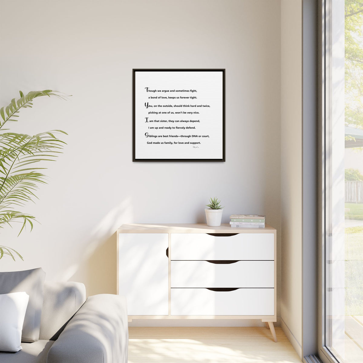 Matte Canvas, Framed (Multi-color)