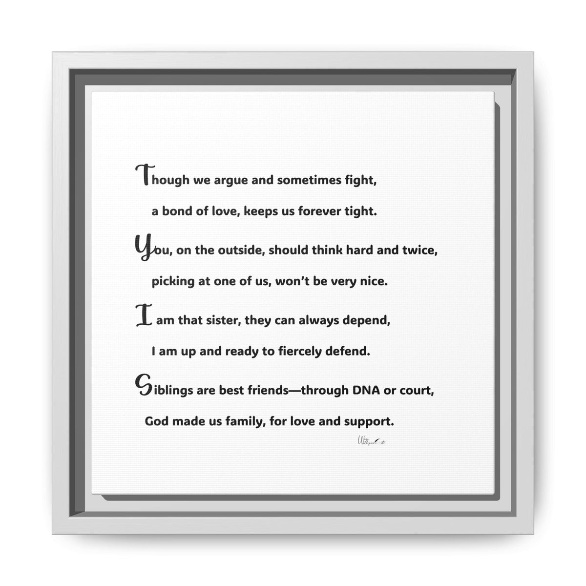 Matte Canvas, Framed (Multi-color)
