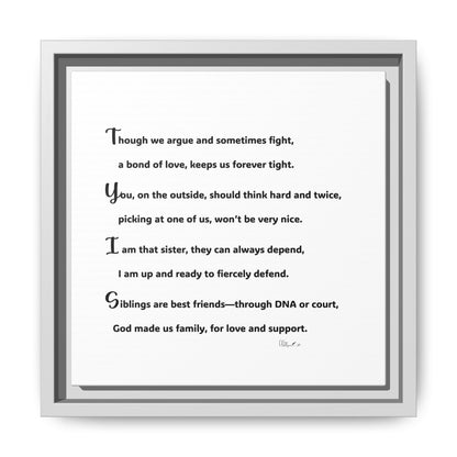 Matte Canvas, Framed (Multi-color)