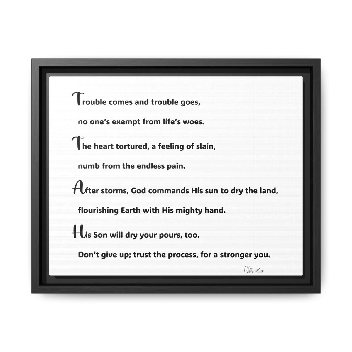 Matte Canvas, Framed (Multi-color)