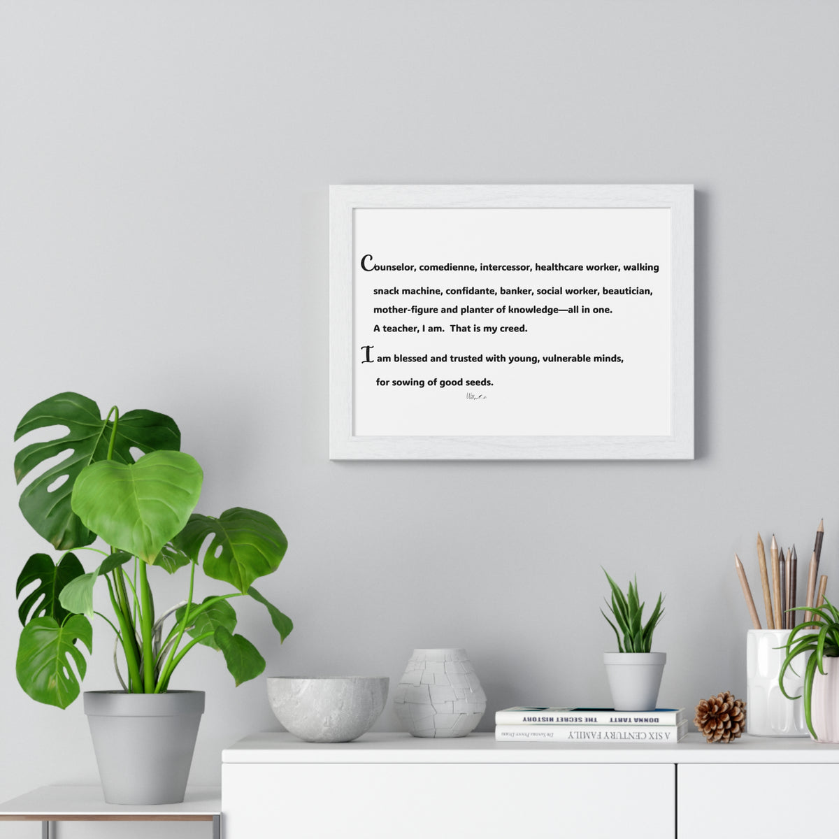 Horizontal Framed Poster